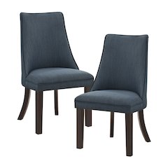 Paulson Textured Dining Room Side Chair, set of 2 in Blue gray