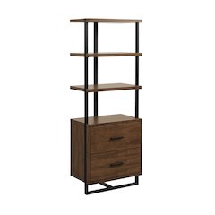 Sedley Rubberwood Side Pier in Walnut