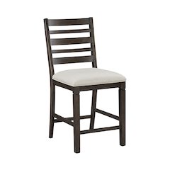 Victoria Asian Hardwood 7pcs Counter Height Dining Set in Dark Espresso