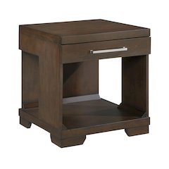 Duncan Asian Hardwood End Table in Espresso