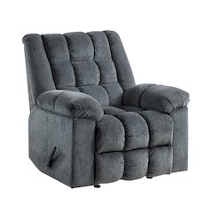 Baldwin Chenille Rocker Reclining Chair in Gray