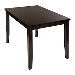 Mantello Wood Veneer Counter Height Dining Room Table in Cherry