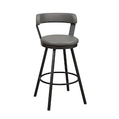 Appert Metal Swivel Pub Height Chair,  set of 2 in Gray