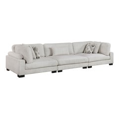 Corydon Microfiber Sofa in Beige