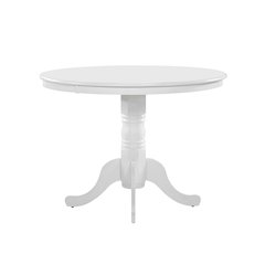 Shelby Wood Veneer Dining Room Table in White