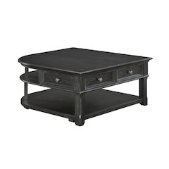 Muriel Pine Lift Top Cocktail Table in Charcoal