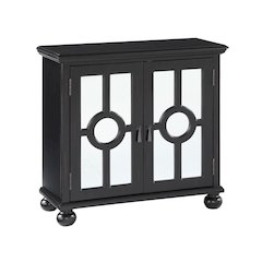 Poppy Asian Hardwood Accent Chest in Antique Black