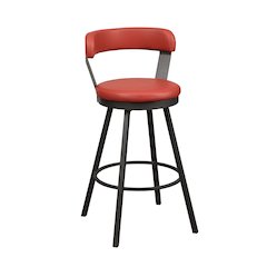 Appert Metal Swivel Pub Height Chair,  set of 2 in Red