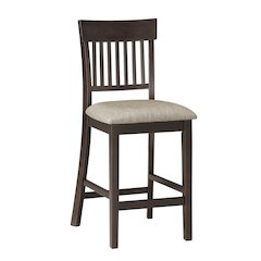 Balin Textured Counter Height Dining Chair, set of 2 in Brown