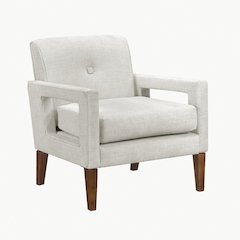 Belfort Chenille Chair in Beige