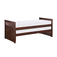 Rowe Pine Twin/Twin Bed in Dark Cherry