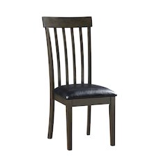 Rutland Faux leather Dining Room Side Chair, set of 2 in Espresso Finish