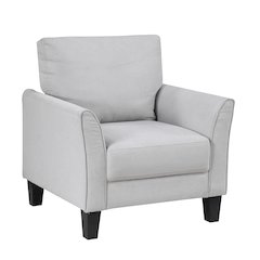 Aliana Textured Chair in Gray