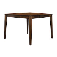 Verona Wood Counter Height Dining Room Table in Wire Brushed Amber