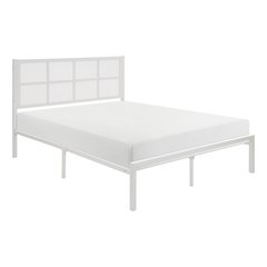 Sanibel Metal Queen Metal Platform Bed in White