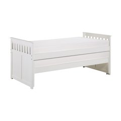 Galen Pine Twin/Twin Bed in White