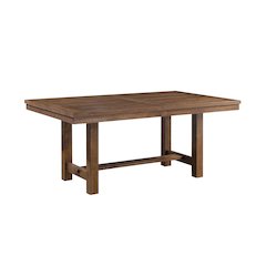 Bonner Wood Veneer Dining Room Table in Brown