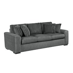 Athena Textured Sofa in Dark Gray