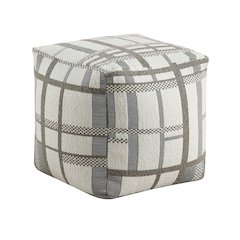 Monica  Jacquard Pouf In Multi Color