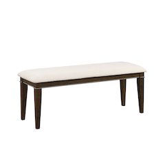 Makah Wood Dining Room Bench in Beige