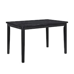 Andreas Wood Dining Room Table in Black