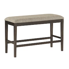 Balin Textured Counter Height Bench in Brown