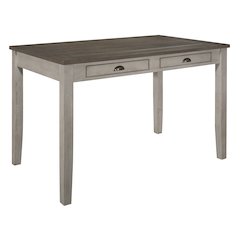 Brightleaf Wood Counter Height Table in Brown and Light Gray