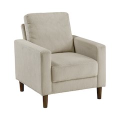 Crandall Corduroy Chair in Taupe