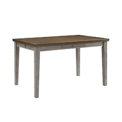 Tigard Wood Counter Height Dining Room Table  in Cherry and Gray