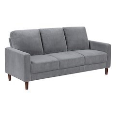 Crandall Corduroy Sofa in Gray