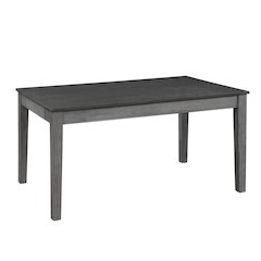 Armhurst Solid Wood Dining Room Table in Dark Gray and Light Gray Finish