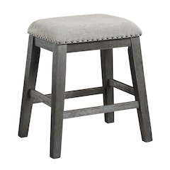 Timbre Chenille Counter Height Stool, set of 2 in Gray