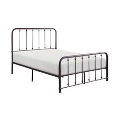 Larkspur Metal Full Metal Platform Bed in Dark Bronze