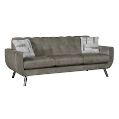 Janne Microfiber Sofa in Brown