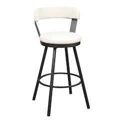 Appert Metal Swivel Pub Height Chair,  set of 2 in White