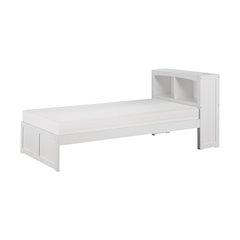 Galen Pine Twin Bookcase Bed in White