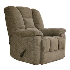 Kaylene Chenille Reclining Chair in Brown