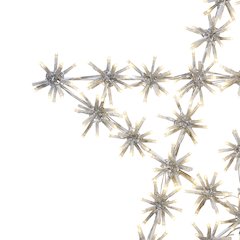 Mesmerizing 432 LED White Metal Snowflake Star Light