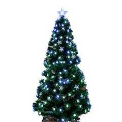 Christmas Tree Fiber Optic Multi-Colour Star LED