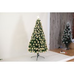 Christmas Tree with Warm Fiber Lights