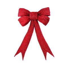 63 IN Lighted Red Bow Indoor/Outdoor Holiday Decor