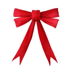 126 IN Lighted Red Bow Indoor/Outdoor Holiday Decor