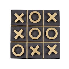 Concrete Tic Tac Toe 10 Removable Pcs Home Tabletop Decor