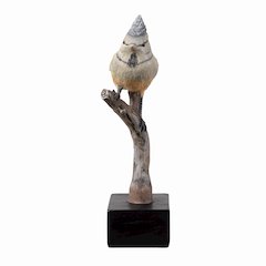 Bird On Branch Home Tabletop Decor Lifelike Resin Bird