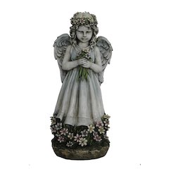 Angel Holding Flowers