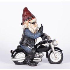 Middle Finger Biker Gnome (Hi-Line Exclisive)
