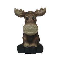 Sitting Moose Garden Statue Decor