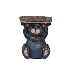 Bear Statue Plant Stand Solar Light