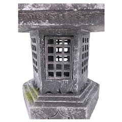 38In Grey Stone Pagoda Lantern