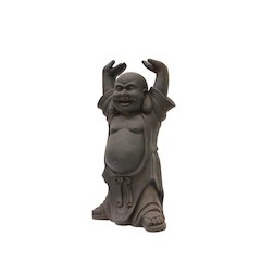 Brown Buddha W/Hands Up